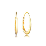 Chunky Hoop Shine Earring 925 Sterling Silver Jewelry