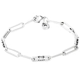Chunky Infinity Heart Stars Love Links Bracelet 925 Silver Bangle