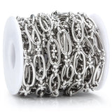 Chunky Knotted Chain STAINLESS STEEL Rope Knot Necklace Cable Oval Bracelet