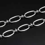 Chunky Knotted Chain STAINLESS STEEL Rope Knot Necklace Cable Oval Bracelet