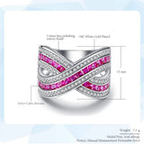 Chunky Knuckle Rings For Women Silver Cubic Zirconia Finger Accessories Ring