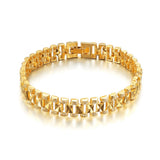 Chunky Mens Hand Chain Bracelets Gold/Silver Link Bracelet For Men