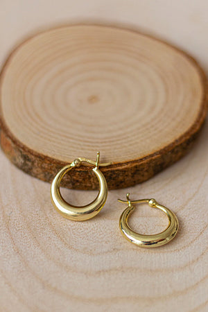 Sterling Silver Chunky Oval Hoop Earrings, Thick Dangle Drop Earrings