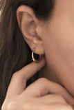Sterling Silver Chunky Oval Hoop Earrings, Thick Dangle Drop Earrings