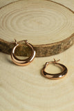 Sterling Silver Chunky Oval Hoop Earrings, Thick Dangle Drop Earrings