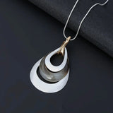 Chunky Pendants Long Necklace Big Jewellery Suspension Alloy Chokers