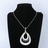 Chunky Pendants Long Necklace Big Jewellery Suspension Alloy Chokers