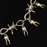 Chunky Tooth Choker Rotten Teeth Choker Fairy Barbed Wire Choker Weird
