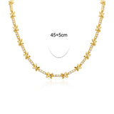 Chunky X Cross Choker Necklace Crystal Chain Statement Jewelry