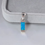 Fire Opal Silver Plated Pendant for Women