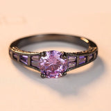 Purple Zircon Women's Wedding Ring Size 6-9