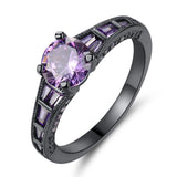 Purple Zircon Women's Wedding Ring Size 6-9