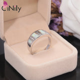 Fire Opal Ring with Cubic Zirconia Silver Plating Size 6-11