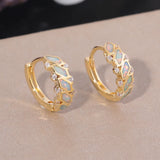 Pink Opal 925 Sterling Silver Hoop Earrings for Party Birthday Gift