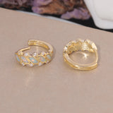 Pink Opal 925 Sterling Silver Hoop Earrings for Party Birthday Gift