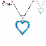 Fire Opal Herat Pendant Silver Plated for Women