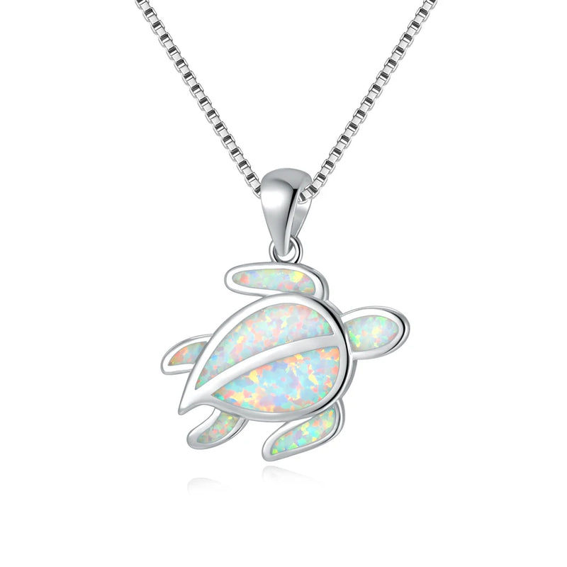Fire Opal Silver & Rose Necklace Pendant