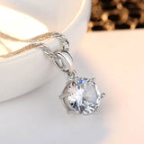 CZ 925 Silver Christmas Pendant for Women