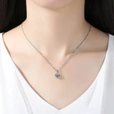 CZ 925 Silver Christmas Pendant for Women