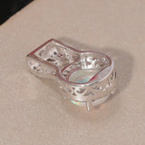 Purple Zircon Opal 925 Silver Pendant for Women Jewelry Party Gift