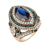 Mystery Stone Ring Silver Plated Rainbow Jewelry Ring