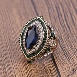 Mystery Stone Ring Silver Plated Rainbow Jewelry Ring