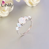 Fire Opal Rings Oval Big Stone Silver Plated Wedding Engagement Size 10 11 12