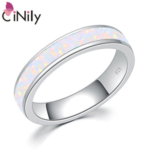Fire Opal Stone Finger Ring Silver Plated Couples Rings