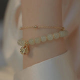 Purple Crystal Zircon Agate Bracelet Double Layer