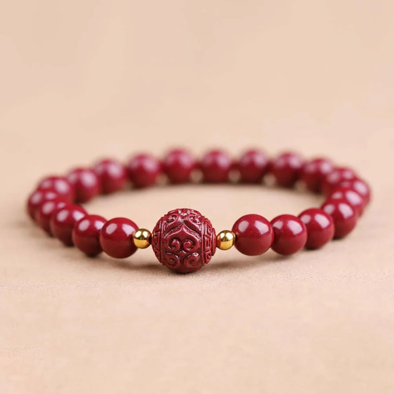 Cinnabar Beaded Bracelets Talisman Jewelry Men Women