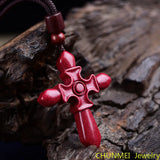 Cinnabar Charms Christ Jesus Pendant Purple Sand Jewelry