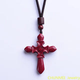 Cinnabar Charms Christ Jesus Pendant Purple Sand Jewelry