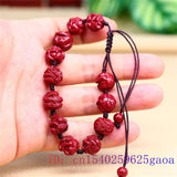 Cinnabar Chinese Zodiac Bracelet Gemstone Accessories