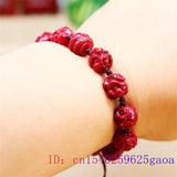 Cinnabar Chinese Zodiac Bracelet Gemstone Accessories