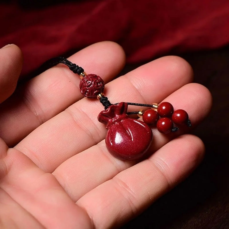 Cinnabar Keychain Gift Phone Charm for Men