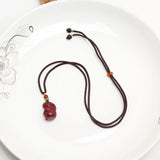 Cinnabar Necklace Pendant Talisman Amulet Little Rabbit Men Women Jewelry