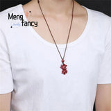 Cinnabar Purple Sand Chinese Zodiac Stone Pendant Jewelry
