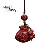 Cinnabar Purple Sand Lucky Bag Keychain Car Pendant Backpack Phone Chain