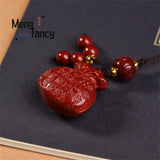 Cinnabar Purple Sand Lucky Bag Keychain Car Pendant Backpack Phone Chain