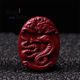 Cinnabar Purple Sand Zodiac Pendant Charms Natural Jade Fine Jewelry Necklace