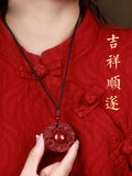 Cinnabar Dragon Pendant Lord Blessing Protection Amulet