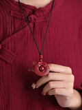 Cinnabar Dragon Pendant Lord Blessing Protection Amulet