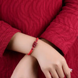 Cinnabar Zodiac Red Rope Bracelet Year of Birth Rabbit Men Women