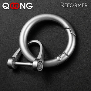 High-End Circle Carabiner Camping Horseshoe Buckle Keychain