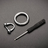 High-End Circle Carabiner Camping Horseshoe Buckle Keychain