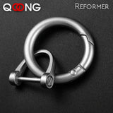 High-End Circle Carabiner Camping Horseshoe Buckle Keychain