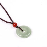 Circle Donut Safety Buckle Pendant Healing Crystals