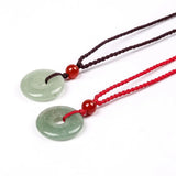 Circle Donut Safety Buckle Pendant Healing Crystals
