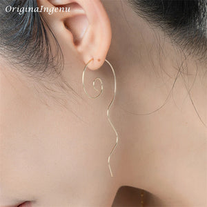 Circle Earrings 925 Silver Vintage Brincos Minimalist Jewelry For Women