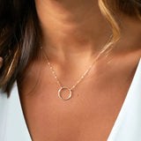 Circle Necklace Jewelry Filled Choker Pendants Collier Femme Kolye